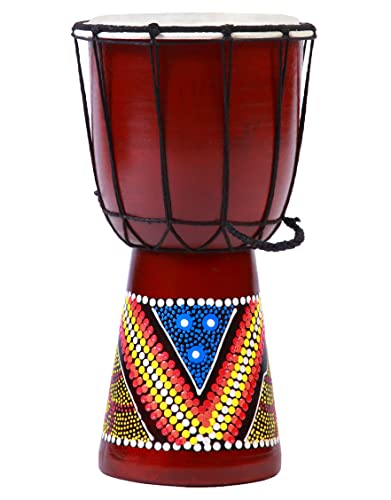 Djembe - Bongo a tamburo colorato, 30 cm
