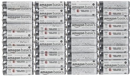 Amazon Basics - Batterie alcaline industriali AAA (confezione da 40)