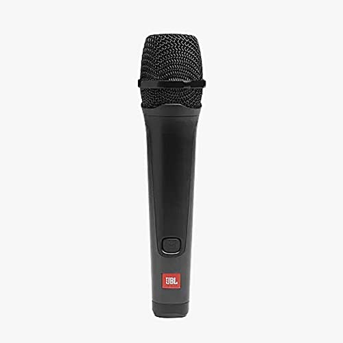 JBL PBM100 Microfono Dinamico Cardioide con Filo, per Voce, Canto, Karaoke, Compatibile con Altoparlanti JBL PartyBox, Alta Qualità, Cavo Jack 6,3 mm e Adattatore 3,5 mm, Nero